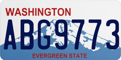 WA license plate ABG9773