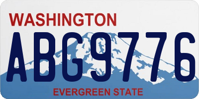 WA license plate ABG9776