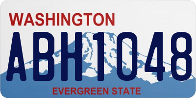 WA license plate ABH1048