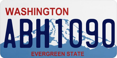 WA license plate ABH1090