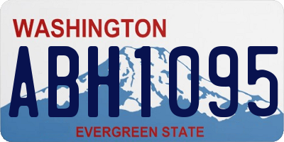 WA license plate ABH1095