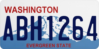 WA license plate ABH1264