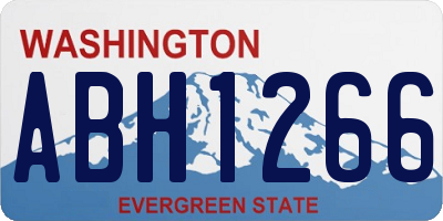 WA license plate ABH1266