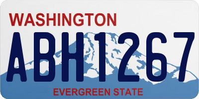 WA license plate ABH1267