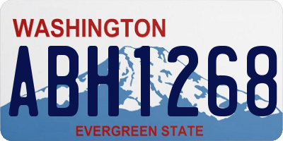 WA license plate ABH1268