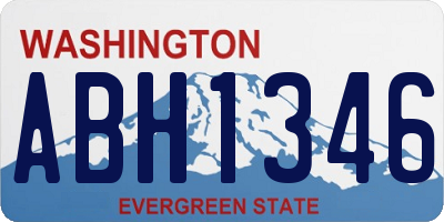WA license plate ABH1346