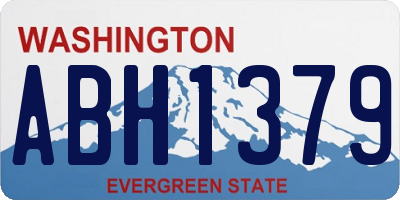 WA license plate ABH1379