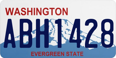 WA license plate ABH1428