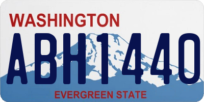 WA license plate ABH1440
