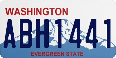 WA license plate ABH1441