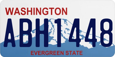 WA license plate ABH1448