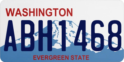 WA license plate ABH1468