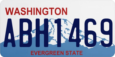 WA license plate ABH1469