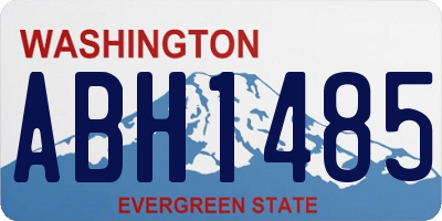 WA license plate ABH1485