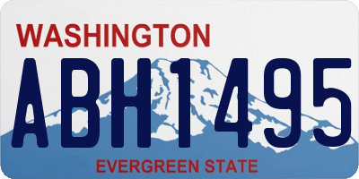 WA license plate ABH1495