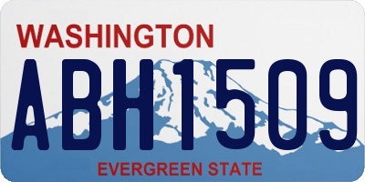 WA license plate ABH1509