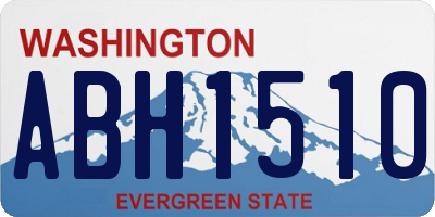 WA license plate ABH1510