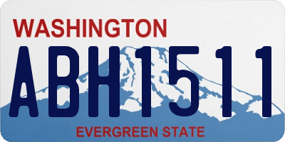 WA license plate ABH1511