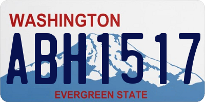 WA license plate ABH1517