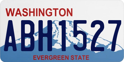 WA license plate ABH1527