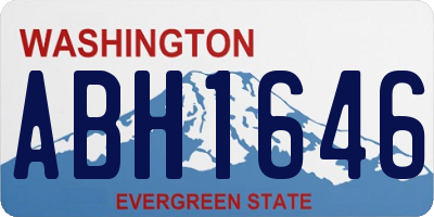 WA license plate ABH1646