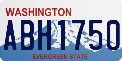 WA license plate ABH1750