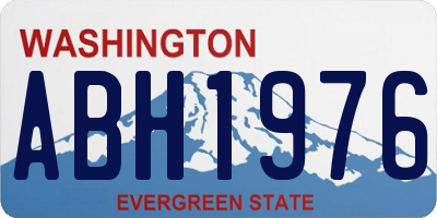 WA license plate ABH1976
