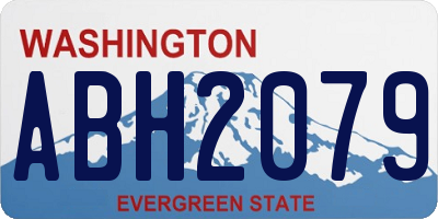 WA license plate ABH2079