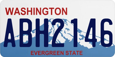 WA license plate ABH2146
