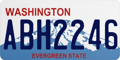 WA license plate ABH2246