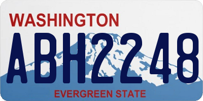 WA license plate ABH2248