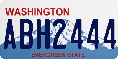 WA license plate ABH2444