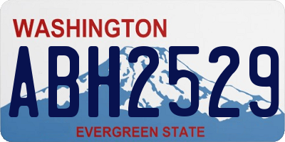WA license plate ABH2529