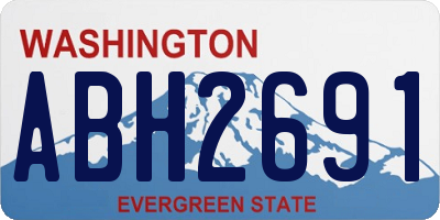 WA license plate ABH2691