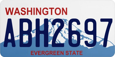 WA license plate ABH2697