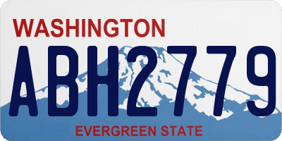 WA license plate ABH2779