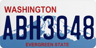 WA license plate ABH3048