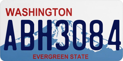 WA license plate ABH3084