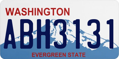 WA license plate ABH3131