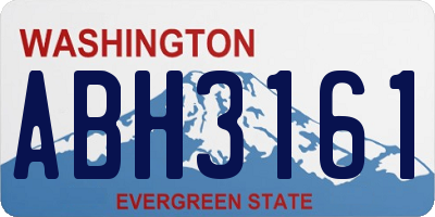 WA license plate ABH3161