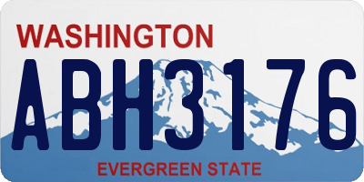 WA license plate ABH3176