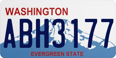WA license plate ABH3177
