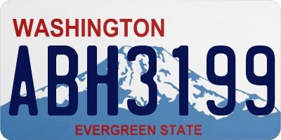 WA license plate ABH3199