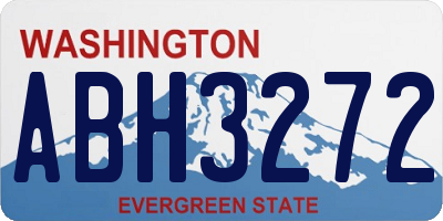 WA license plate ABH3272