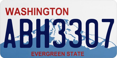 WA license plate ABH3307