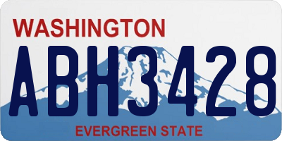 WA license plate ABH3428