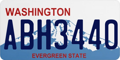 WA license plate ABH3440