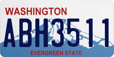 WA license plate ABH3511