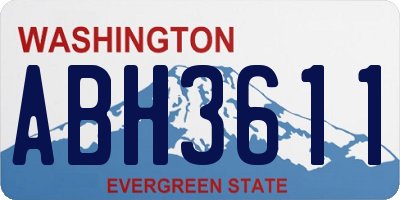 WA license plate ABH3611