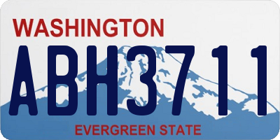 WA license plate ABH3711